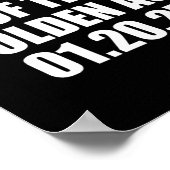 Amtseinführung von Präsident Trump im goldenen Zei Poster (Ecke)