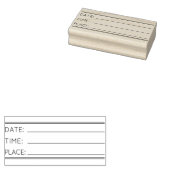 AMTSZEITDATUM SELBSTINKENDE BRIEFMARKE GUMMISTEMPEL (Stempel)