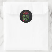 Amuck Amuck Amuck Fun Hexengeschenk Runder Aufkleber (Tasche)