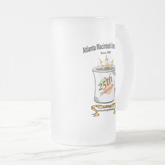 AMUG 25. Jahrestag mattierte TASSE (VorderseiteRechts)