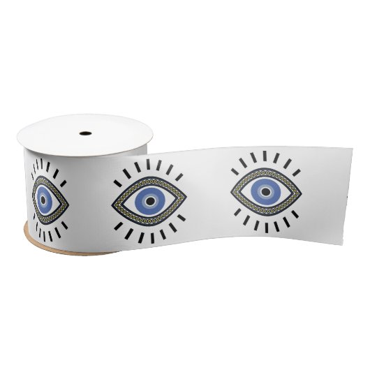 Amulett-blaues Auge Satinband (Spule)