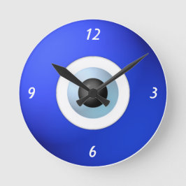 Amulett, zum des bösen Blicks abzuwehren Runde Wanduhr