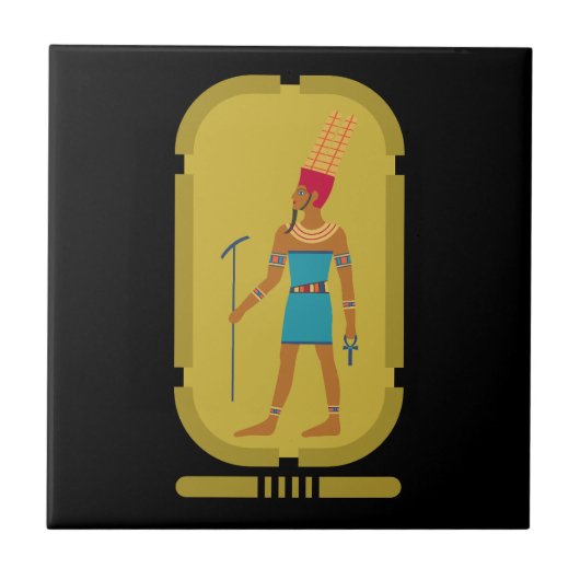 Amun God of the Air Keramik Tile Fliese (Vorderseite)