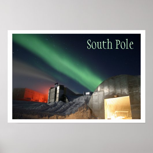 Amundsen-Scott Research Station, Antarktis Poster (Vorne)