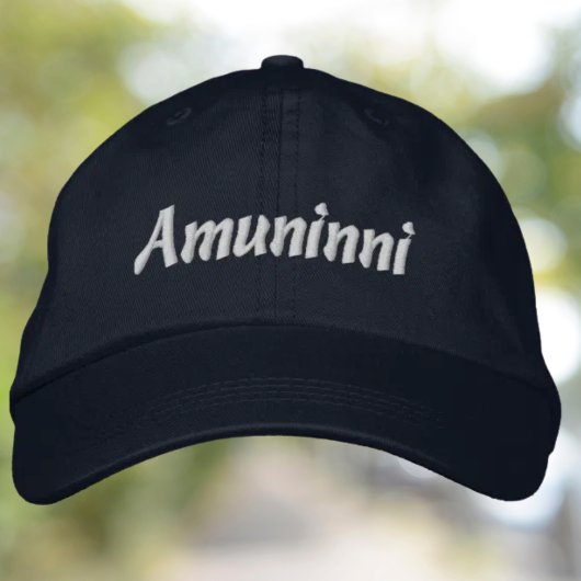 Amuninni Embroidered Hat Bestickte Baseballkappe