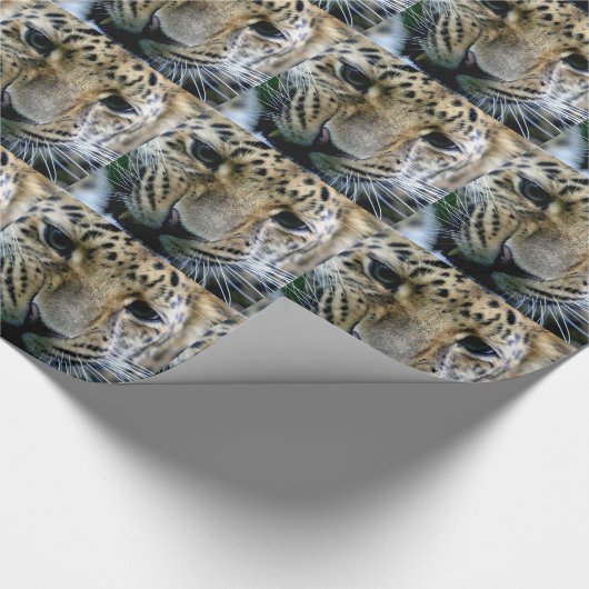 Amur-Leopard Geschenkpapier (Ecke)