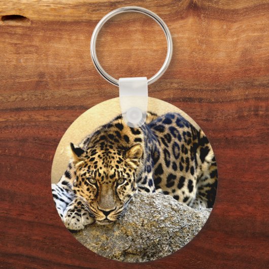 Amur Leopard Schlüsselanhänger (Vorderseite)