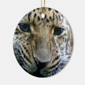 Amur-Leopard-Verzierungen Keramikornament (Links)