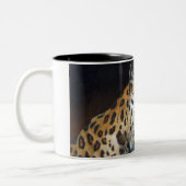 Amur-Leopardmalerei Becher Zweifarbige Tasse (Links)