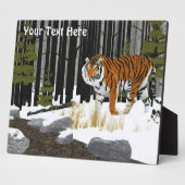 Amur (sibirisch) Tiger Fotoplatte (Seite)