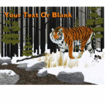 Amur (sibirisch) Tiger Fotoskulptur Magnet<br><div class="desc">Ein Amur Tiger taucht aus dem Wald auf und nähert sich einem Fluss. Fügen Sie Ihren eigenen Text hinzu. Der größte Teil der Tiger-Unterart, der Amur, oder Sibirier, Tiger ist stark gefährdet. Sie befinden sich im Gebiet des Amur-Flusses an der Grenze zur China und zu Russland. Einige könnten in Nordkorea...</div>