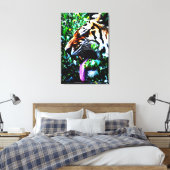 Amur Tiger 24x36 (60x90cm) Waccnm Leinwanddruck (Insitu (Schlafzimmer))