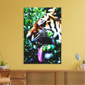Amur Tiger 24x36 (60x90cm) Waccnm Leinwanddruck (Insitu (Wohnzimmer))