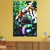 Amur Tiger 40x60 (100x150cm) Waccnm Leinwanddruck (Insitu (Wohnzimmer))