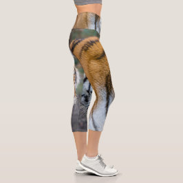 Amur tiger capri leggings