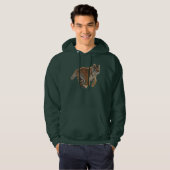 Amur Tiger Cub Fantasy Art Men's Wildlife Hoodie (Vorne ganz)