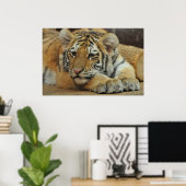 Amur Tiger Cub Poster (Heimbüro)