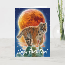 Amur-Tiger-CUB-Tag der Erde-Arten-Karte Karte