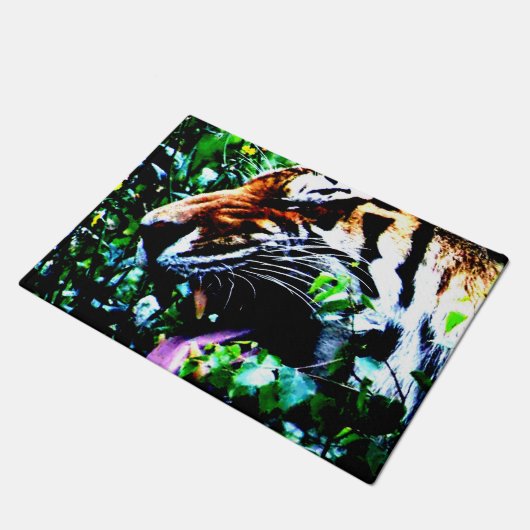 Amur Tiger dmcna Fußmatte (Schrägansicht)