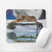 Amur Tiger Earth Day Wildlife Protection Mousepad (Mit Mouse)