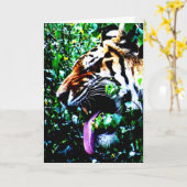 Amur Tiger gccnm Karte (Gelbe Blume)