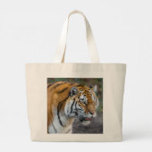 Amur Tiger große Tottasche Jumbo Stoffbeutel (Rückseite)