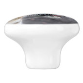 Amur tiger keramikknauf (Seitenansicht)