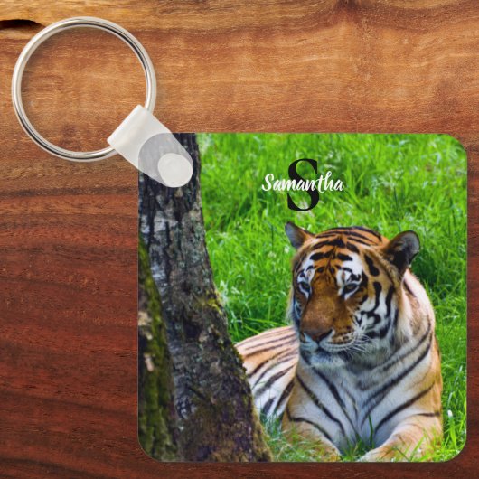Amur Tiger Keyring Schlüsselanhänger (Vorderseite)