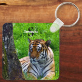 Amur Tiger Keyring Schlüsselanhänger (Rückseite)