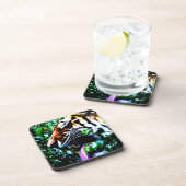 Amur Tiger Küstenercnm Getränkeuntersetzer (Rechte Seite)