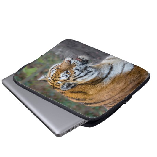 Amur tiger laptopschutzhülle (Vorne Knopf)