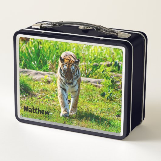 Amur Tiger Metal Lunchbox (Rückseite)