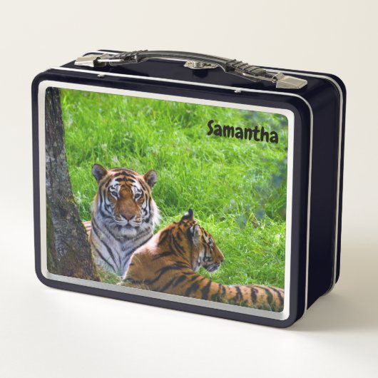 Amur Tiger Metal Lunchbox (Rückseite)