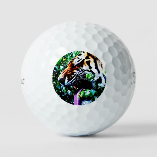 Amur Tiger tpv1 gbcna Golfball (Vorderseite)