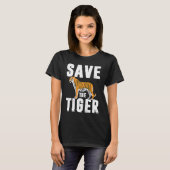 Amur Tigerkäfig Große Katze asiatischer Tiger T-Shirt (Vorne ganz)