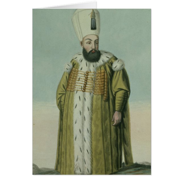 Amurath (Murad) (1546-95) Sultan III 1574-95, von (Vorne)