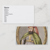 Amurath (Murad) (1612-40) Sultan IV 1623-40, von Visitenkarte (Vorne/Hinten)