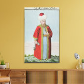 Amurath (Murad) II (1404-51) Sultan 1421-51, aus Leinwanddruck (Insitu (Wohnzimmer))