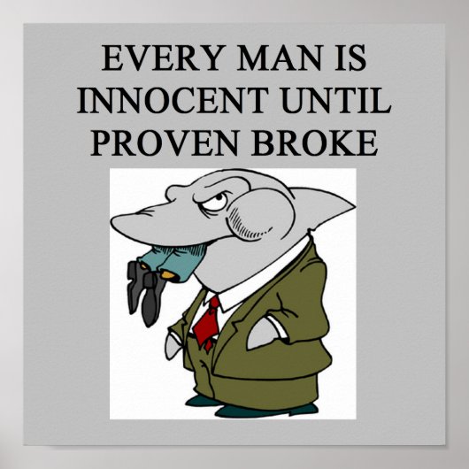 amüsante Anwälte/Rechtsanwälte Poster (Vorne)