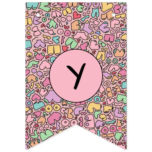 amüsante Brust Wimpelkette (Erste Fahne)