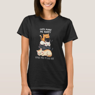 Amüsante Katze - Kopfschmerzen für Menschen Spiele T-Shirt