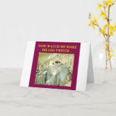 amüsanter Arzt-Spaß Karte (Gelbe Blume)