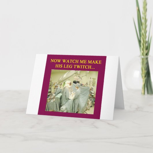 amüsanter Arzt-Spaß Karte (Vorderseite)