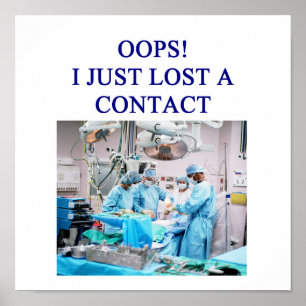 amüsanter Arzt-Spaß Poster