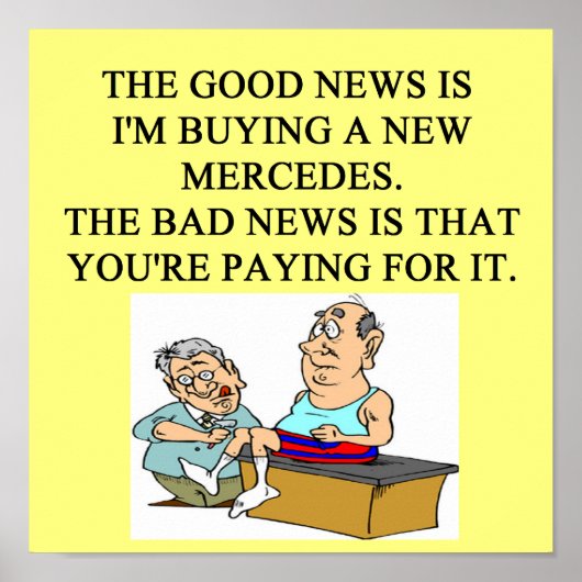 amüsanter Arzt-Spaß Poster (Vorne)