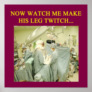 amüsanter Arzt-Spaß Poster