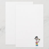 amüsanter Campingkoch mit Moschusstuhl Briefpapier (Vorne/Hinten)