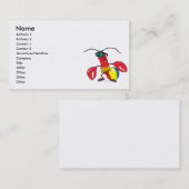 amüsanter Cartoon am Strand Visitenkarte (Vorne/Hinten)