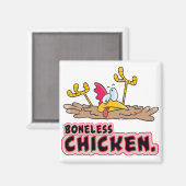 amüsanter Cartoon ohne Knochen Magnet (Vorderseite/Rückseite)