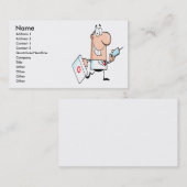 amüsanter Doktor am Cartoon Visitenkarte (Vorne/Hinten)